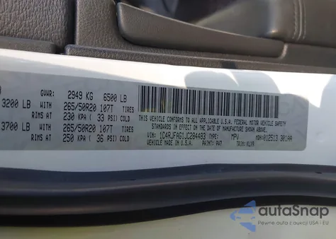 2018 Jeep Grand Cherokee Altitude 4X4 from USA, damaged, VIN 1C4RJFAG1JC284483